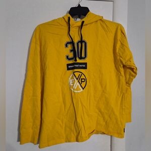 Men's Express Yellow Hoodie with Black Accents Size Medium